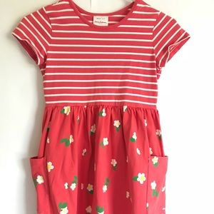 Hanna Andersson Stripe and floral pocket dress